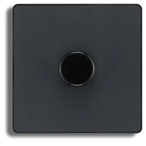 BG Evolve Blck Trailing Edge Led 200w Double Dimmer Switch 2-way