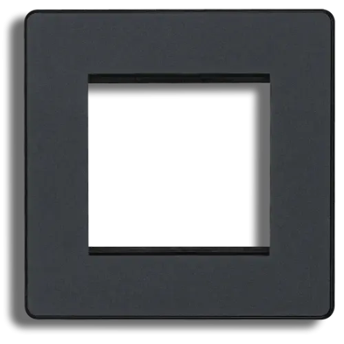 BG Evolve Twin Euro Module Aperture Single Front Plate 50 X 50