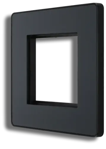 BG Evolve Twin Euro Module Aperture Single Front Plate 50 X 50 (5070050) - EpicCentre Supply Ltd