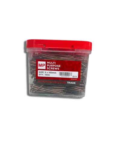 5x100mm Tub 1000 Multi Purpose Screws