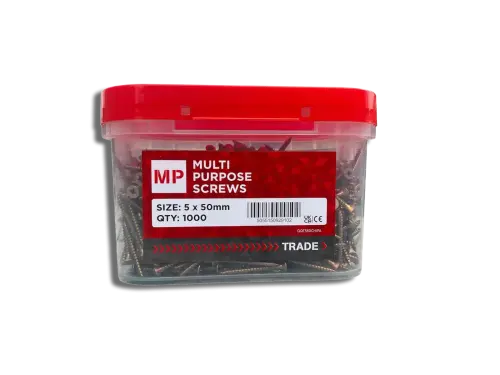 5x50mm Tub 1000 Multi Purpose Screws