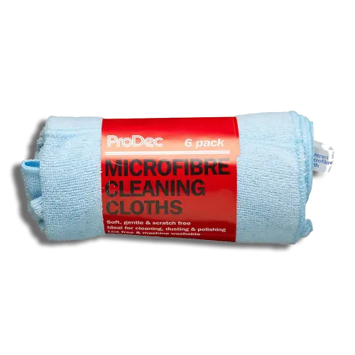 ProDec Microfibre Cleaning Cloths 40cm x 40cm Pack of 6 (10230004) - EpicCentre Supply Ltd