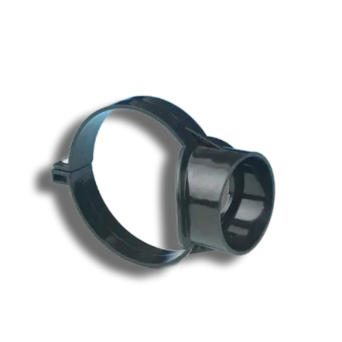 Pushfit Soil One Way Short Boss Pipe Black 50mm