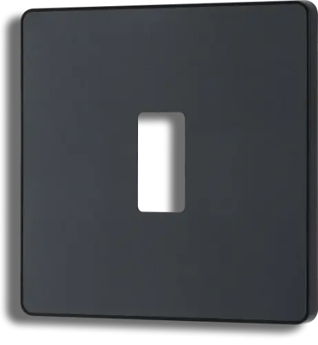 BG Evolve Matt Grey Grid Front Plate 1 Gang (5070048) - EpicCentre Supply Ltd