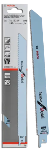 Bosch S1122BF Sabre Saw Blade For Metal PK 5
