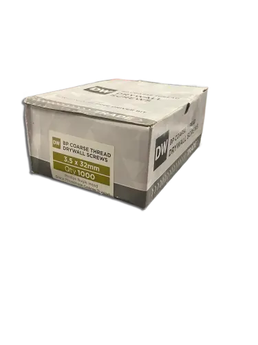 3.5 x 32 PK 1000 DW Coarse Thread Drywall Screws BLK