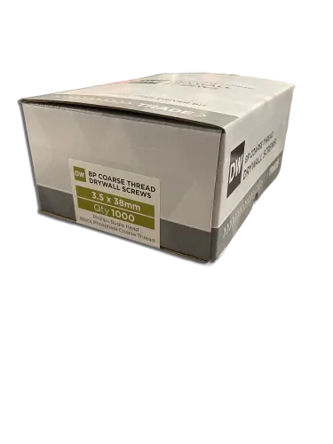 3.5 x 38mm PK1000 DW Coarse Thread Drywall Screws BLK