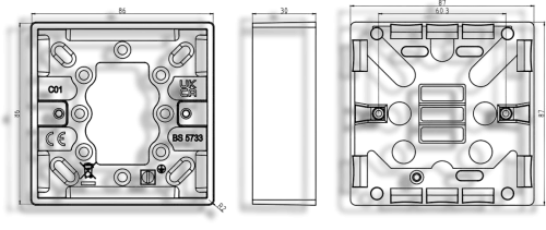 Pattress Box 1 Gang 25mm (5180002) - EpicCentre Supply Ltd