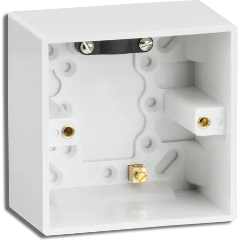 Knightsbridge Pattress Box 1 Gang 47mm