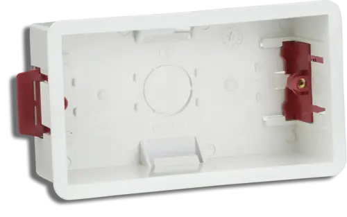 Knightsbridge Double Dry Lining Box 2 Gang 47mm
