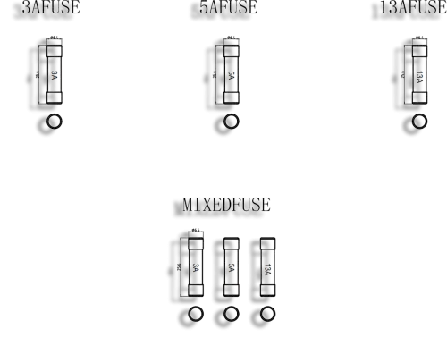 Knightsbridge Mixed Fuses (3 x 3A  3 x 5A & 4 x 13A) PK 10 (5250004) - EpicCentre Supply Ltd