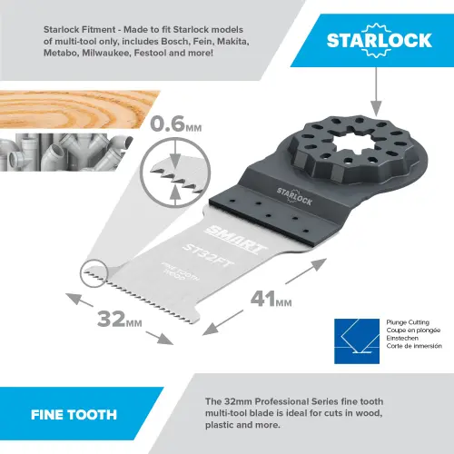 Smart ST3MAK Starlock 3 Piece Blade Set 32mm (7530033) - EpicCentre Supply Ltd