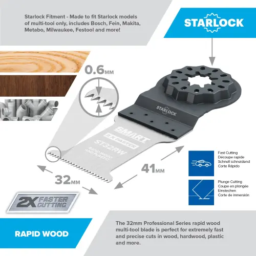 Smart ST3MAK Starlock 3 Piece Blade Set 32mm (7530033) - EpicCentre Supply Ltd