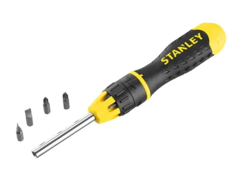 Stanley Multibit Ratchet Screwdriver with 10 Bits (7220001) - EpicCentre Supply Ltd