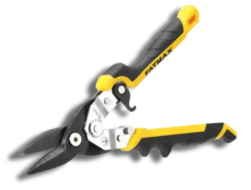 Stanley Yellow Aviation Snips Straight Cut 250mm