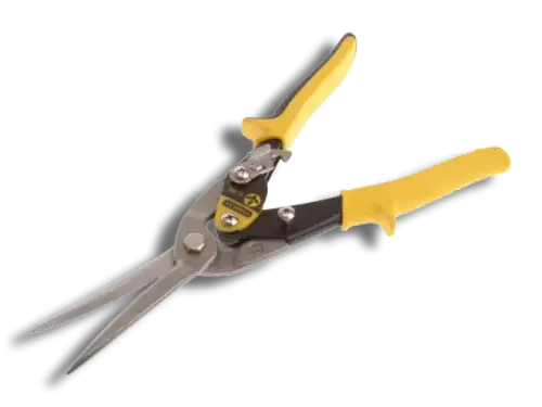 Stanley Yellow Long Aviation Snips Straight Cut 300mm