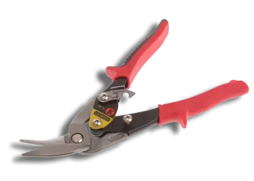 Stanley Red Offset Aviation Snips Left Cut 250mm