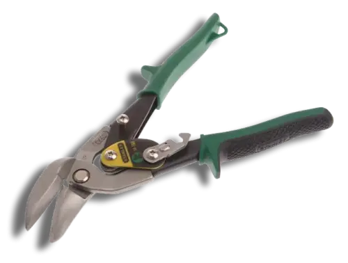 Stanley Green Offset Aviation Snips Right Cut 250mm