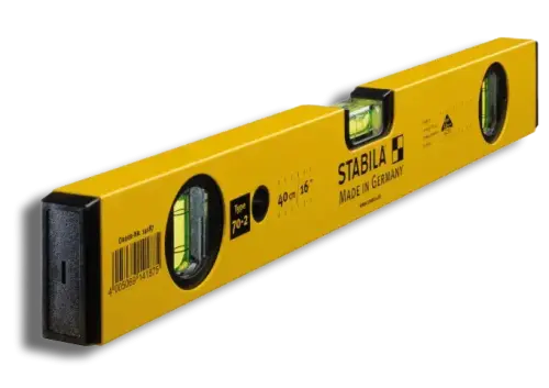 STABILA 70-2-40 Double Plumb Spirit Level 3 Vial 40cm