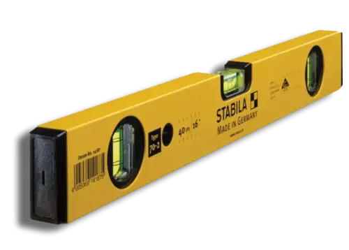 STABILA 70-2-60 Double Plumb Spirit Level 3 Vial 60cm