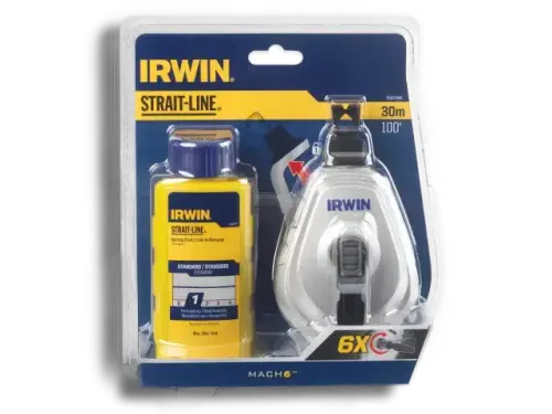 Irwin HPP Chalk Reel Set 30m & Blue Chalk 113g