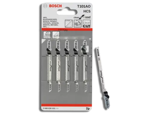 Bosch T101AO Jigsaw Blades PK 5