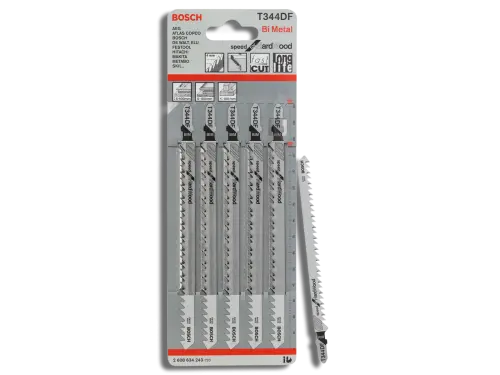 Bosch Pro T344DF Jigsaw blade Speed for Hard Wood 5 Pcs