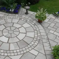 Global Stone Premium Sandstone Circles Castle Grey 2.8m