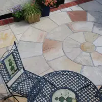 Global Stone Premium Sandstone Circles Mint Outer Ring 3.6m