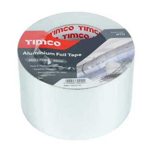 TIMCO Aluminium Foil Tape 75mm x 45m