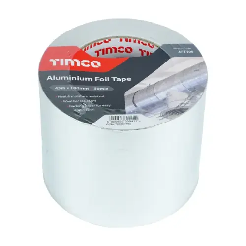 TIMCO Aluminium Foil Tape 100mm x 45m