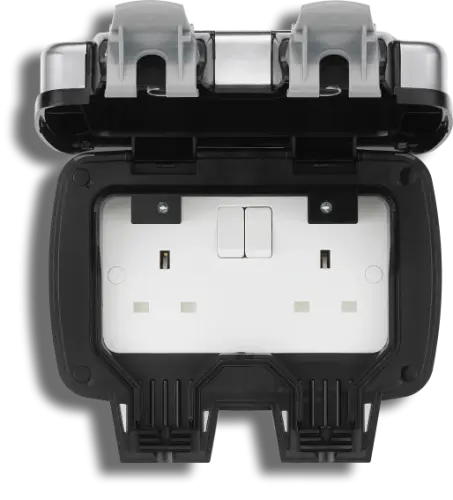 BG IP66 2 Gang 13A Decorative Outdoor Weatherproof Switched Socket (5070052) - EpicCentre Supply Ltd