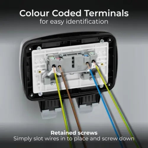 BG IP66 2 Gang 13A Decorative Outdoor Weatherproof Switched Socket (5070052) - EpicCentre Supply Ltd