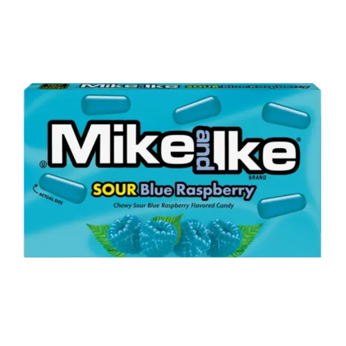 Mike & Ike Sour Blue Raspberry 120g - Case