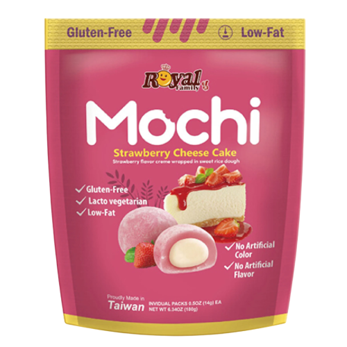 Royal Family Mochi Strawberry Cheesecake 120g - Case