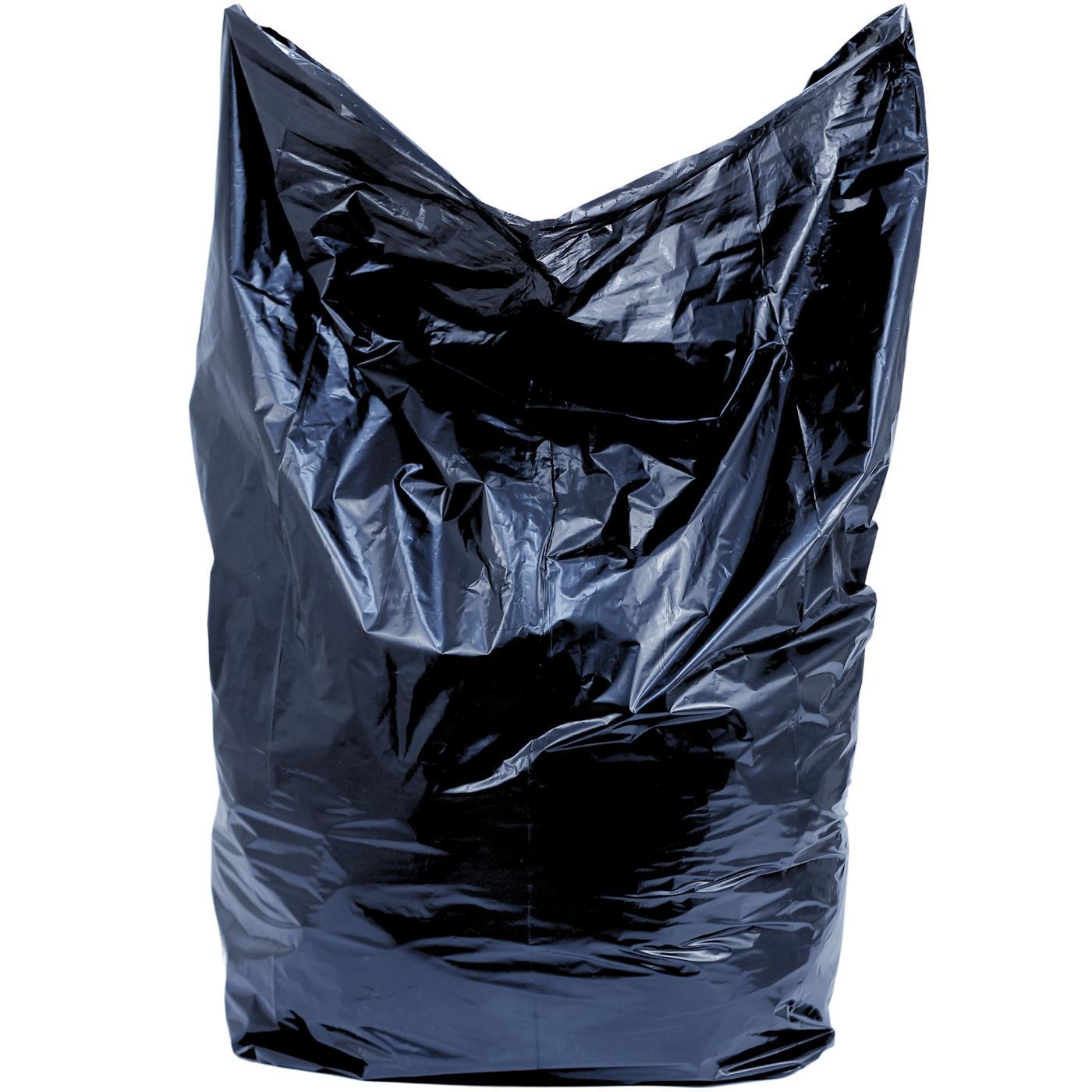 2 Work Compactor Sack Heavy Duty Black Pack 100