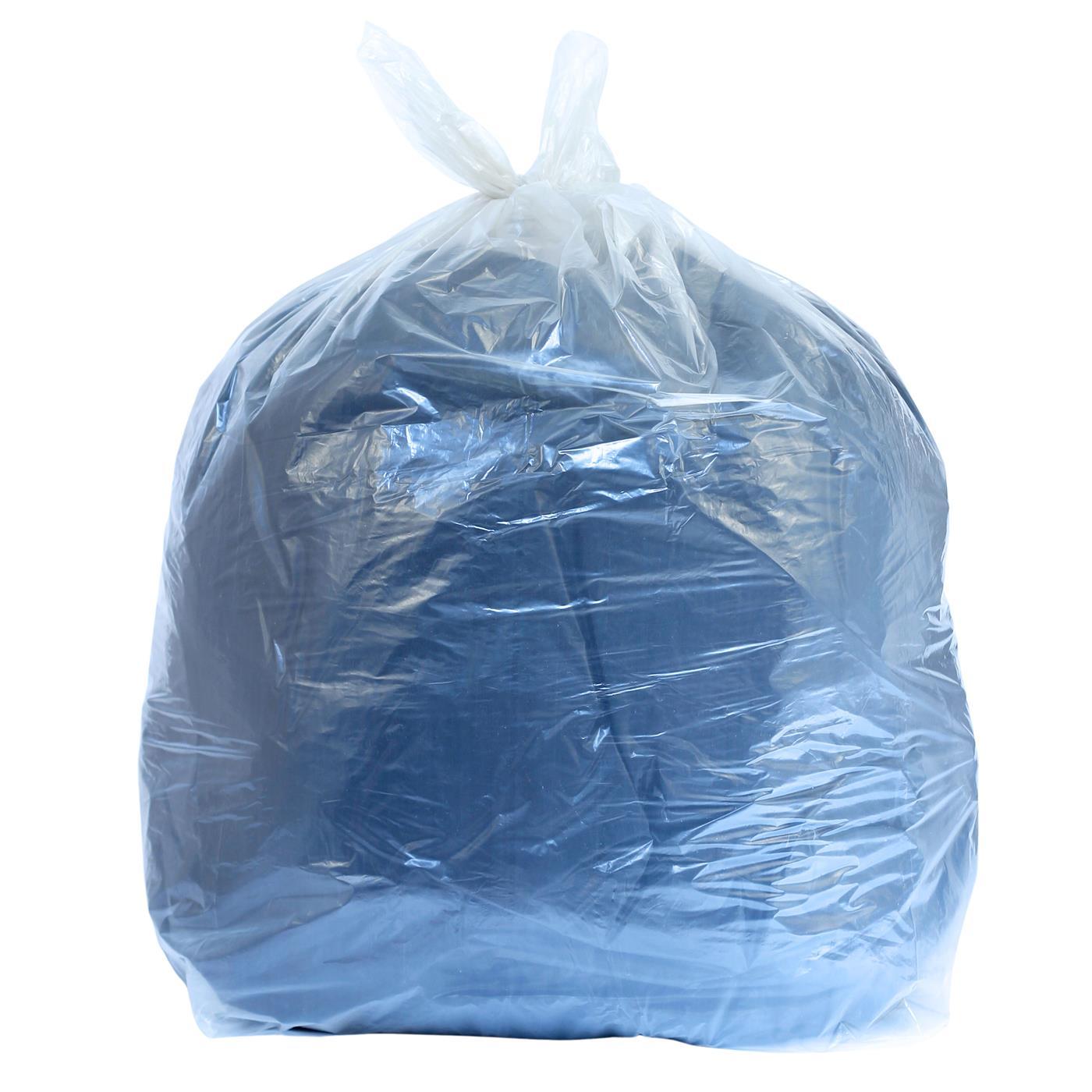90L Clear Medium Duty Refuse Sack CHSA 10kg PK200