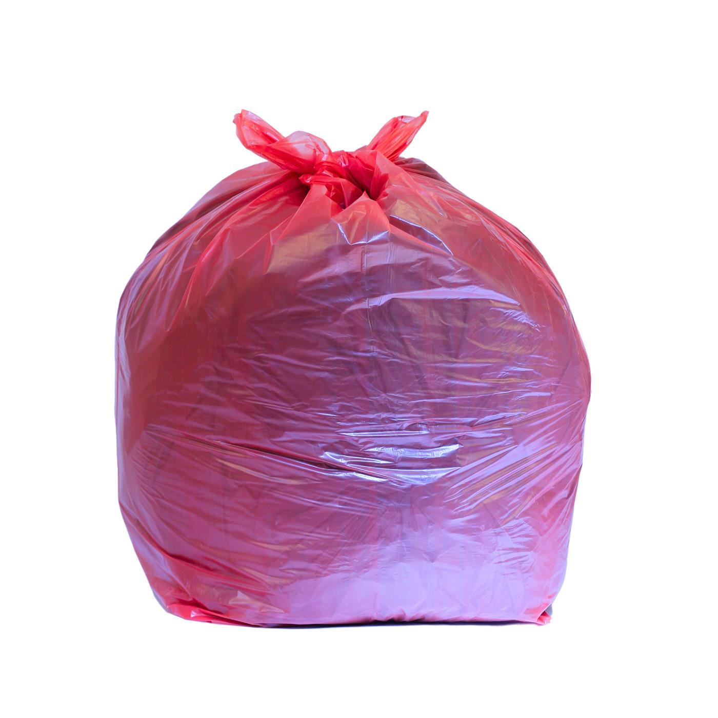 90L Red Medium Duty Refuse Sack 10kg PK200