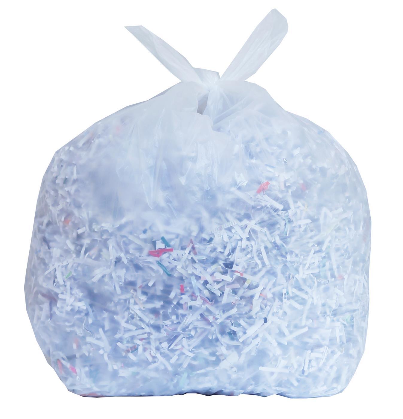 40L White Medium Duty Swing Bin Liner PK500 (5 Rolls x 100 pcs)