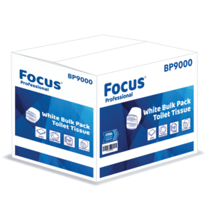 Focus Professional Bulk Pack Toilet Tissue White 2 Ply 250 Sheets 105mm x 190mm – Case of 9000 Sheets