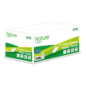 Focus ECO Green C-Fold Hand Towels 1 Ply 225mm x 250mm – Case of 2520 Towels