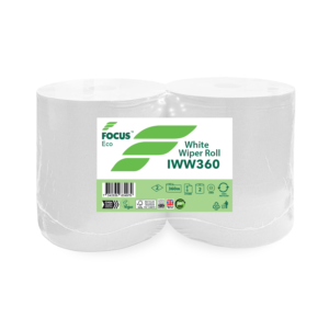 Focus ECO White Wiper Roll 2 Ply 360m 275mm Width – Case of 2 Rolls