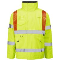 PORTMORE Leo EcoViz 4K Superior Baffle Lined Bomber Jacket with Red Braces