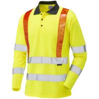 BICKLETON Leo EcoViz Performance Sleeved Polo Shirt with Red Braces