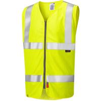 JACOBSTOWE Leo EcoViz LFS/AS Zip Waistcoat (EN 14116 & EN 1149)