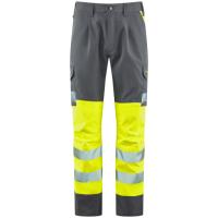WINSFORD Leo EcoViz Stretch Cargo Trouser - Yellow/ Grey