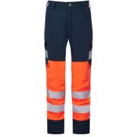 WINSWELL Leo EcoViz Womens Stretch Cargo Trouser - Orange/ Navy