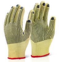 Beeswift Reinforced Glove Medium Weight Dotted