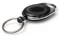 Premier Black Retractable Card Reel with Key Ring ( 5 Pack )
