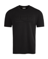 JCB Unisex 3D Embossed T-Shirt Black
